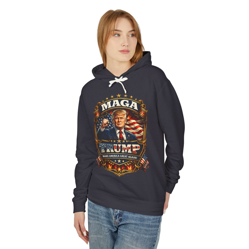 MAGA Trump Patriotic Hoodie — Make America Great Again Graphic Pullover
