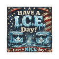 Car Magnet – "Have a I.C.E. Day!" Patriotic Funny Ice Cube Novelty Magnet