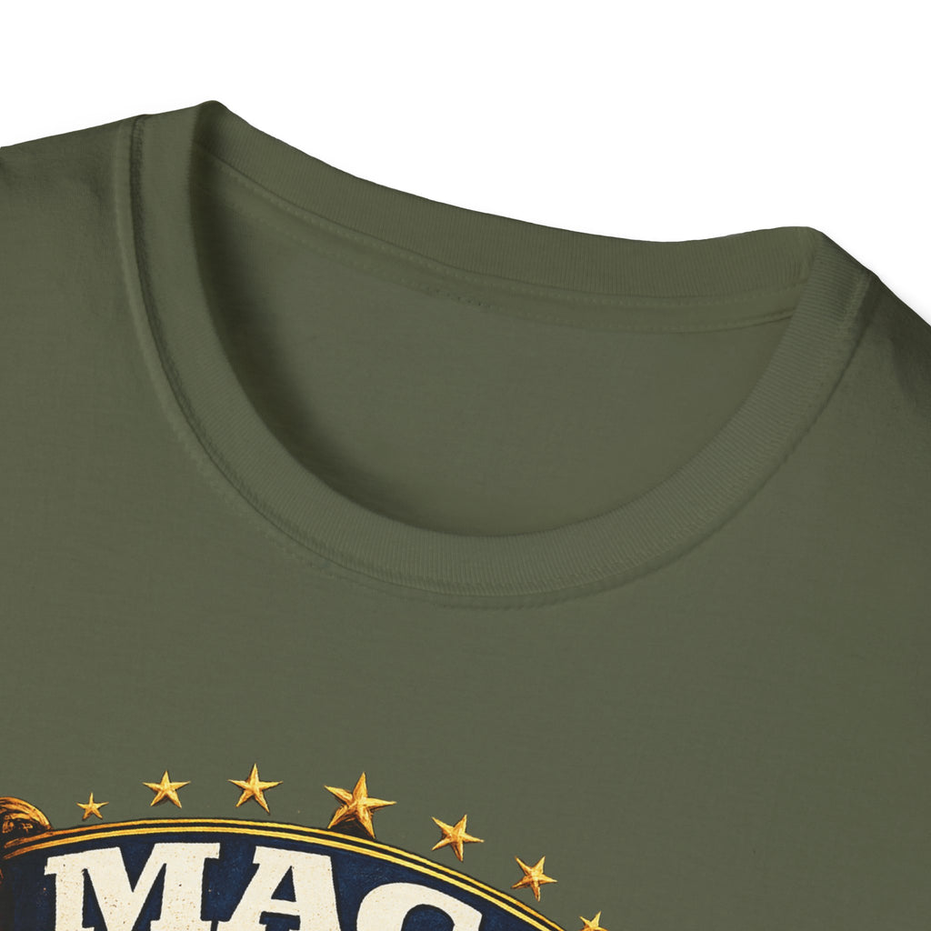MAGA Patriotic Political T-Shirt — 'MAGA' Flag Emblem Tee