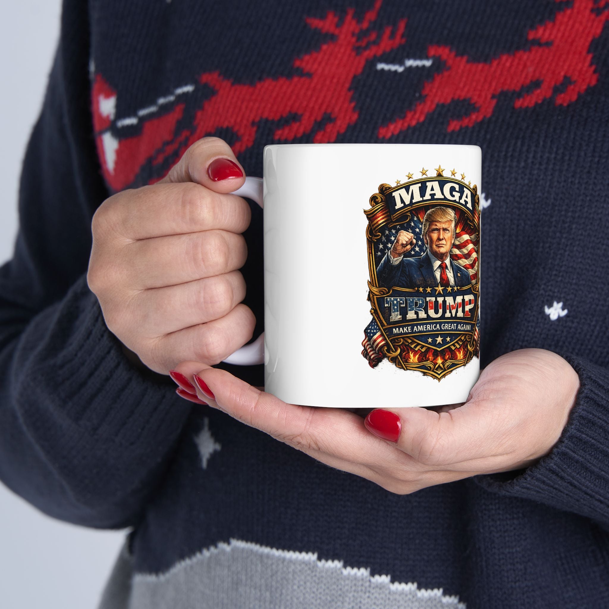Ceramic Mug - Patriotic MAGA 2026 Campaign Coffee Cup